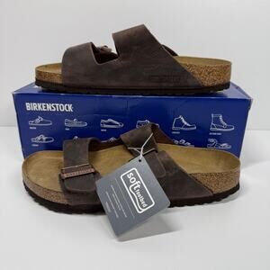 NIB • Birkenstock Arizona Soft Footbed Oiled Leather Size: 40 L9/M7 Normal Width